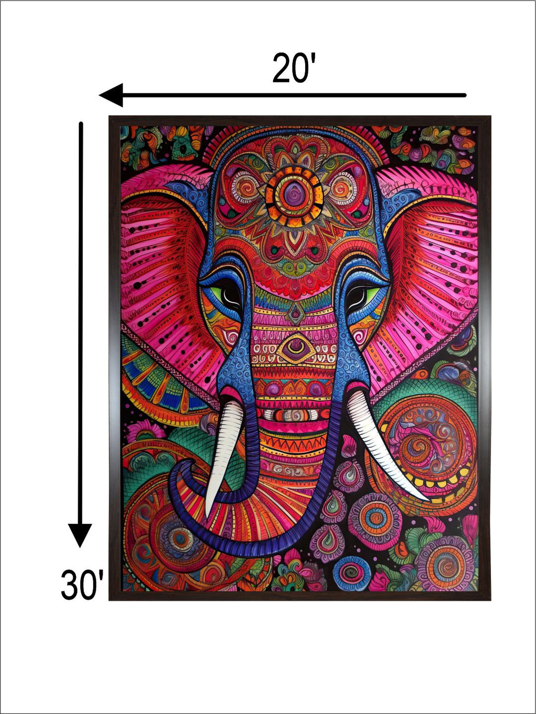 "Majestic Indian Inspired Wall Art''