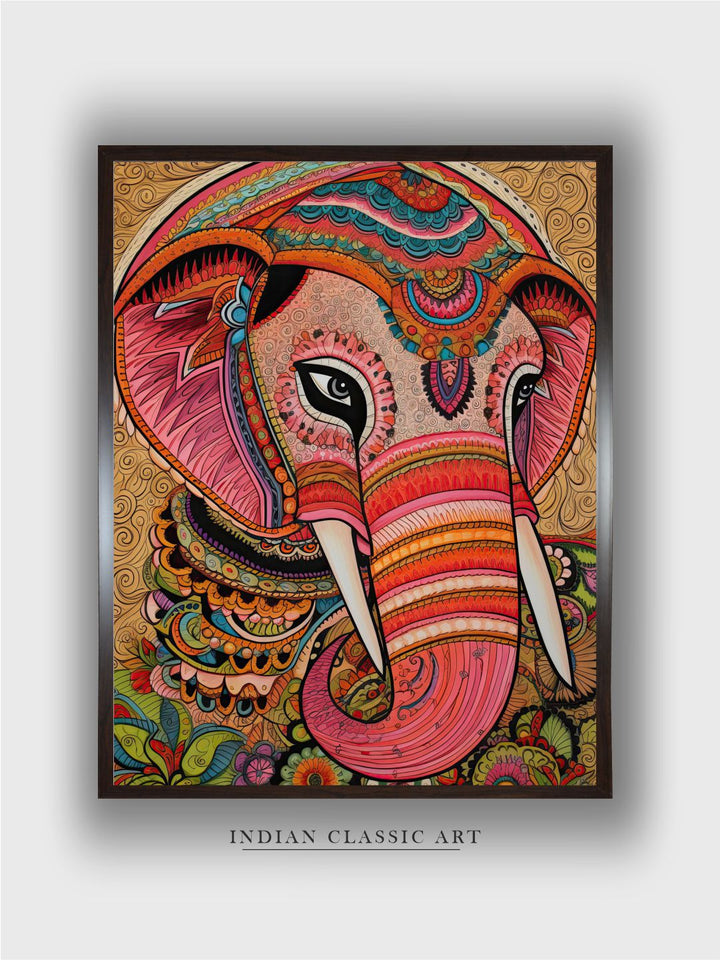 "Majestic Indian Inspired Wall Art''