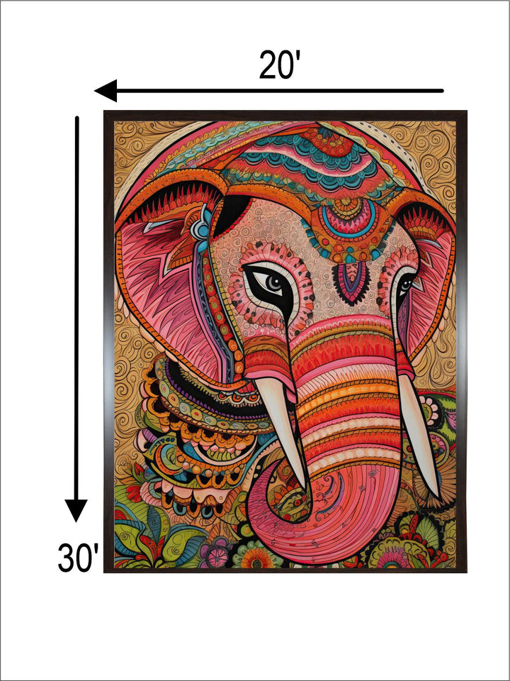 "Majestic Indian Inspired Wall Art''