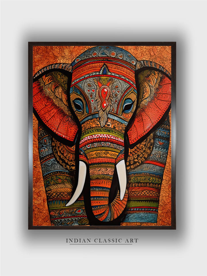 "Majestic Indian Inspired Wall Art''