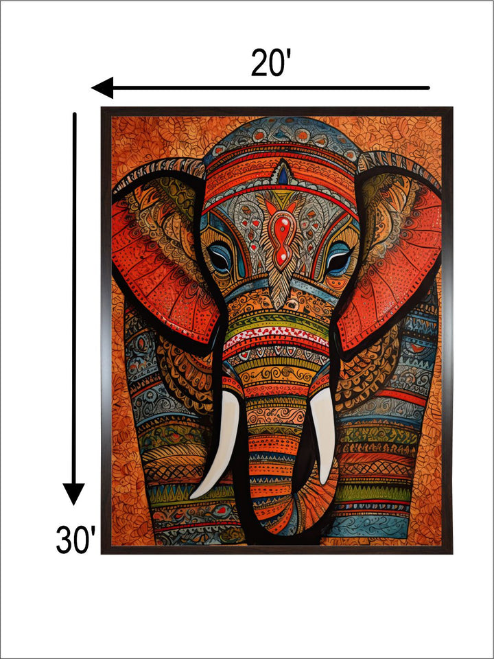 "Majestic Indian Inspired Wall Art''