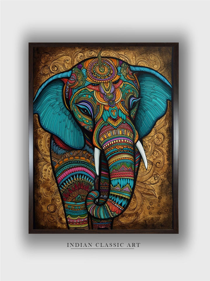 "Majestic Indian Inspired Wall Art''