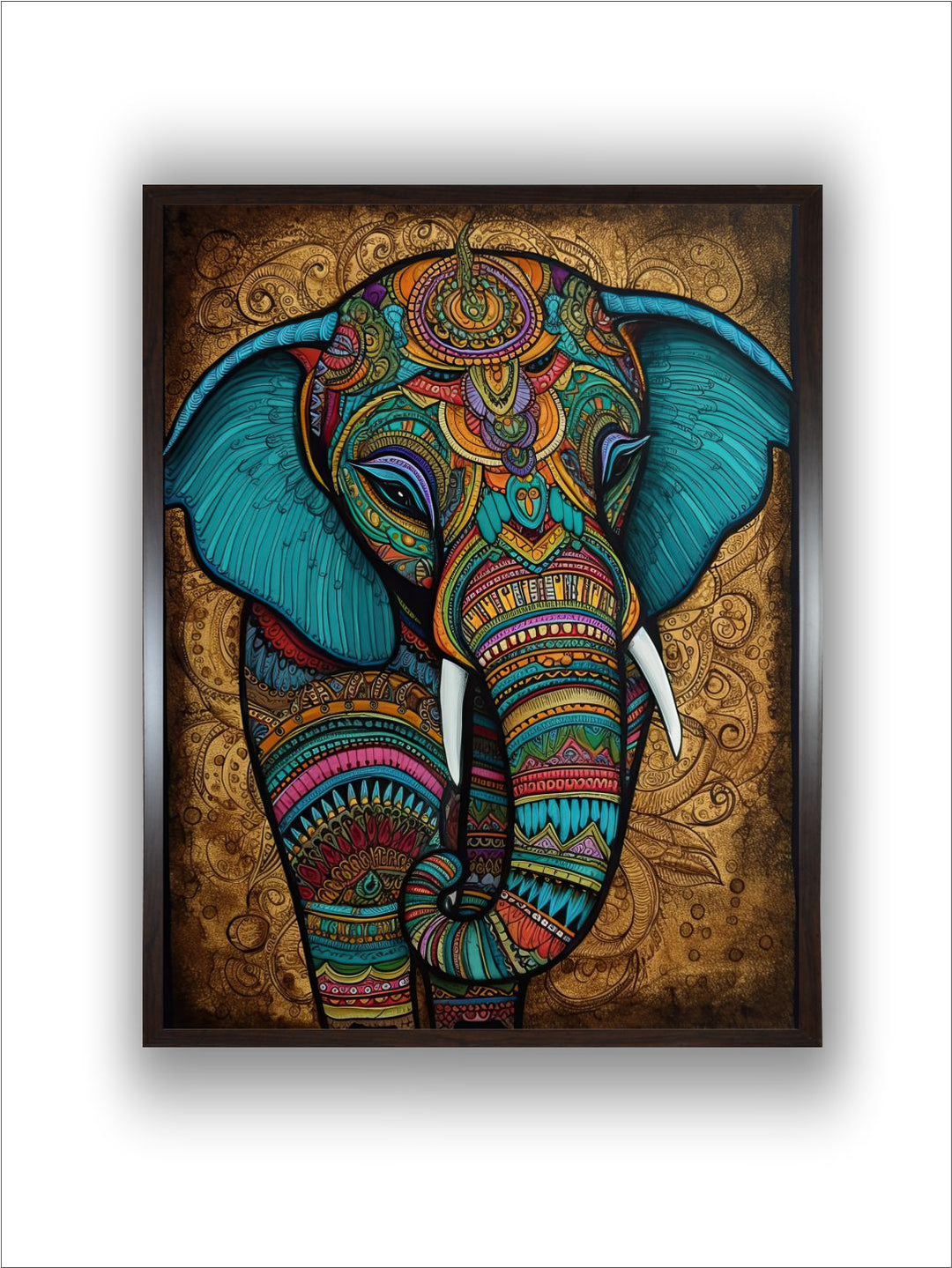 "Majestic Indian Inspired Wall Art''