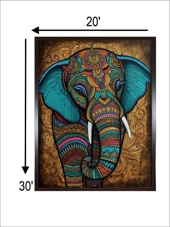 "Majestic Indian Inspired Wall Art''