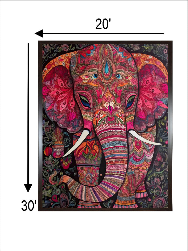 "Majestic Indian Inspired Wall Art''