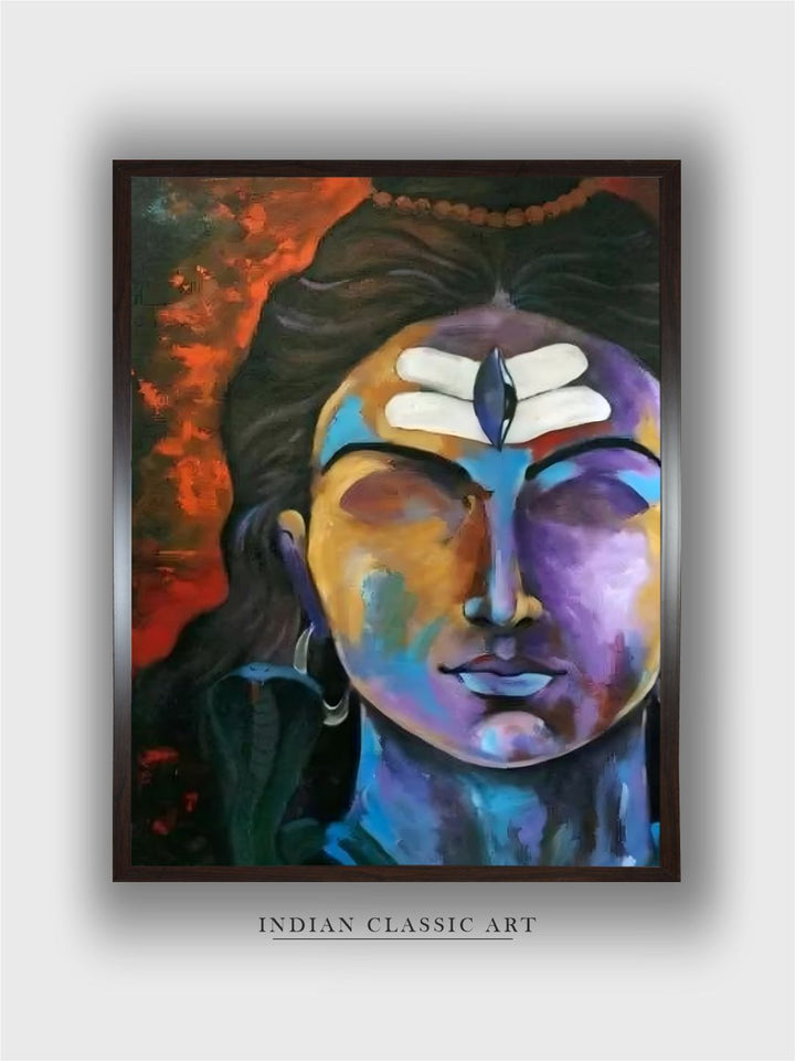 "Lord Shiva Painting Wall Art''