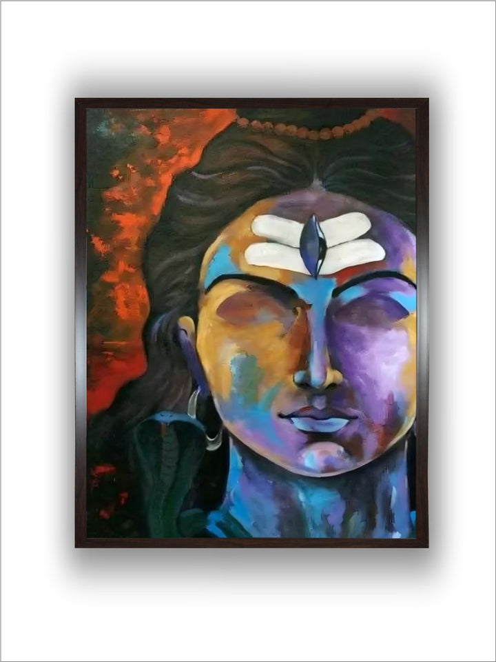 "Lord Shiva Painting Wall Art''