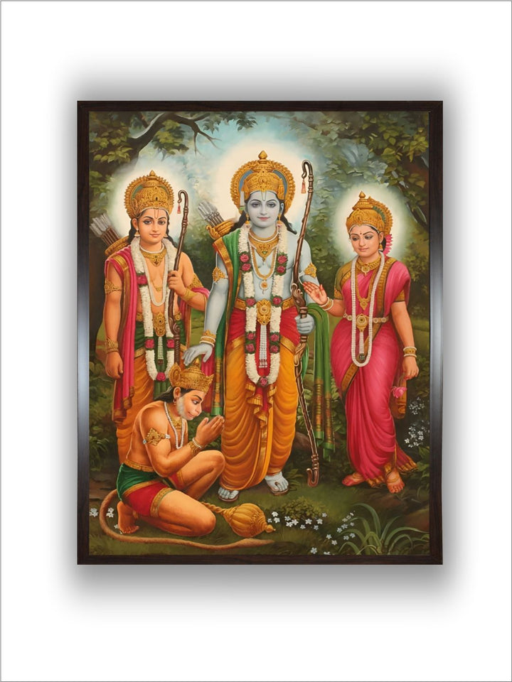 "Ram Darbar Printed Framed Wall Art''