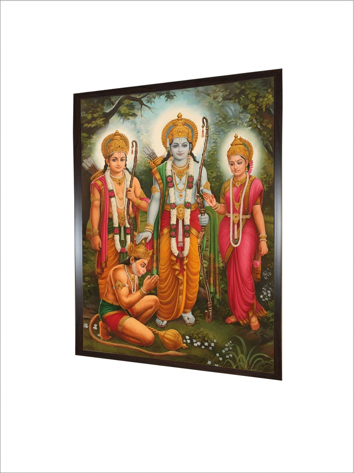 "Ram Darbar Printed Framed Wall Art''