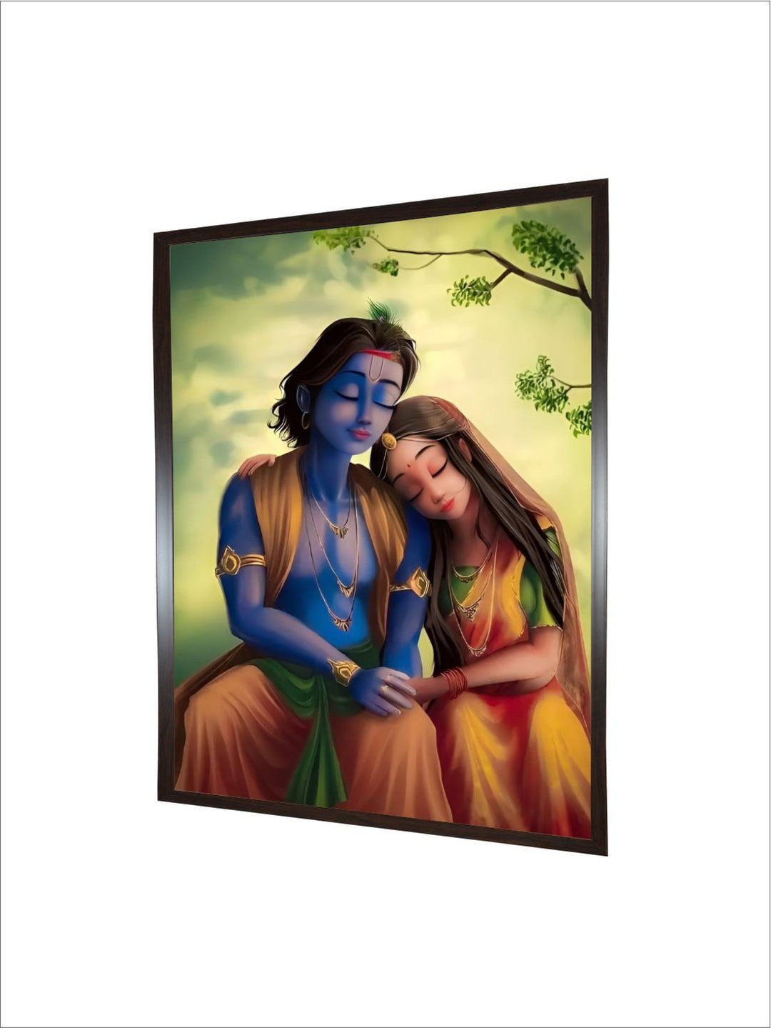 "Radhakrishna Painting Canvas Wall Art''