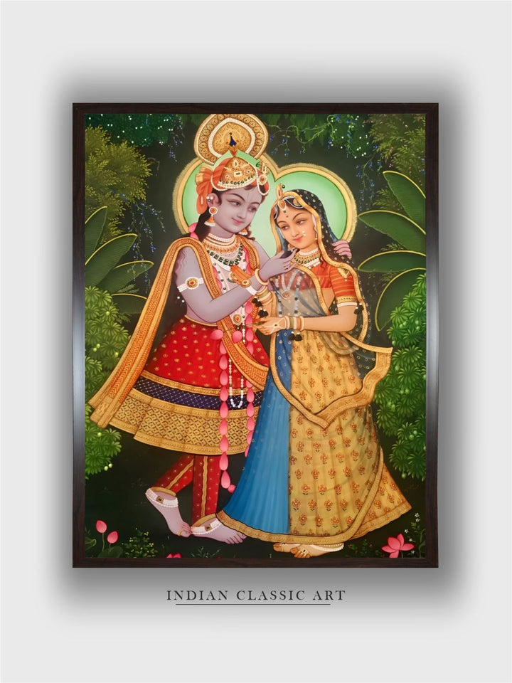 "Radha Krishna Painting Wall Art''