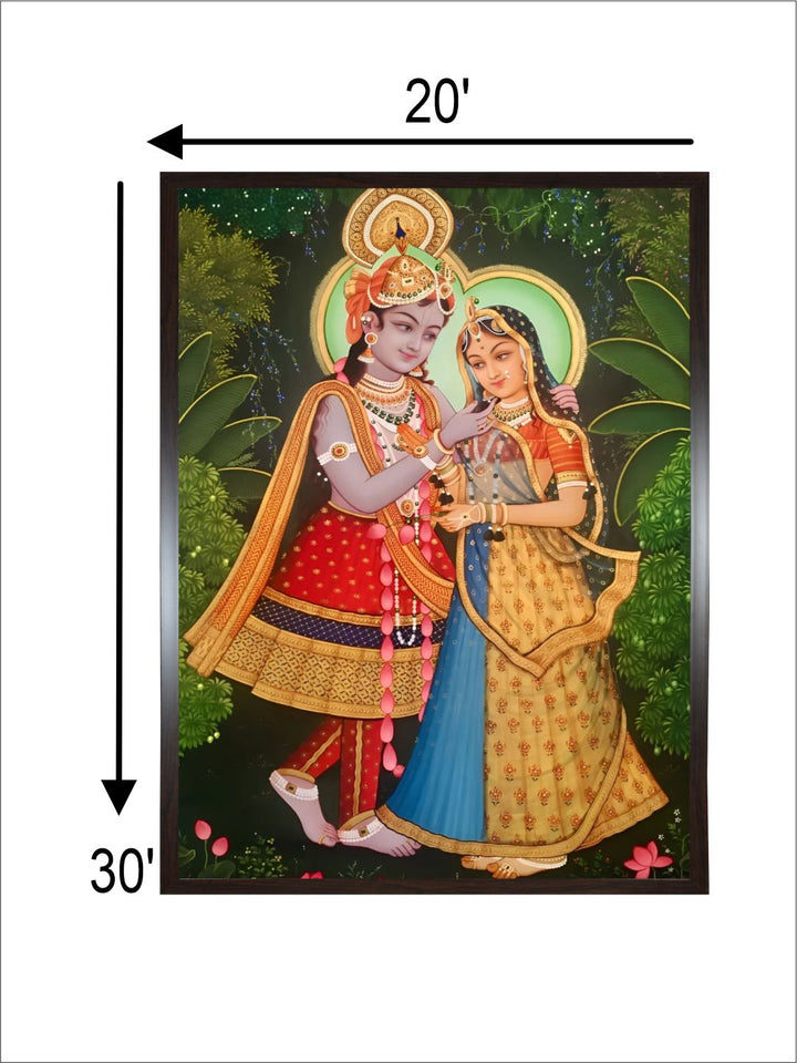 "Radha Krishna Painting Wall Art''
