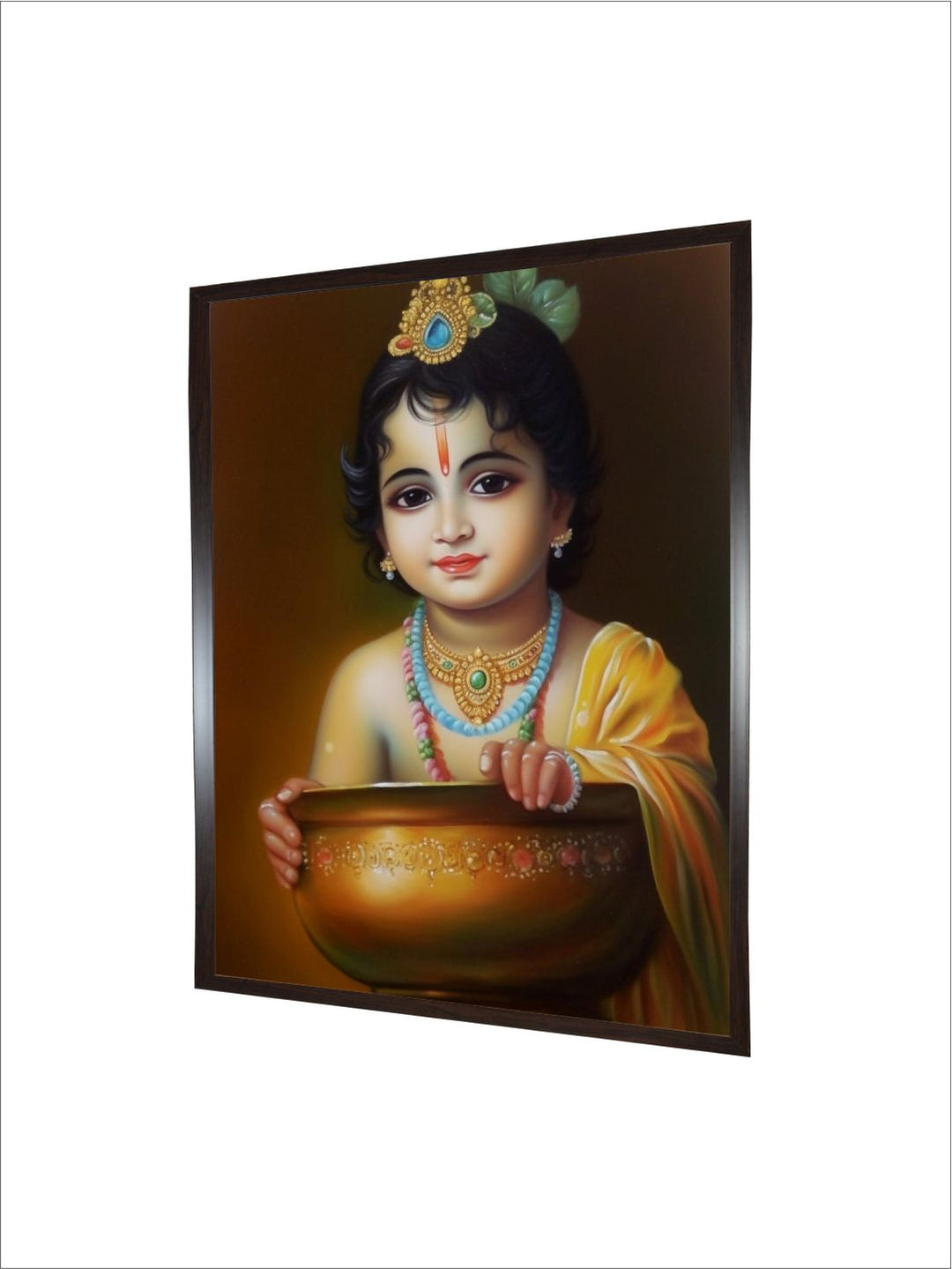 "Beautiful art of Lord Krishna Painting Wall Art''