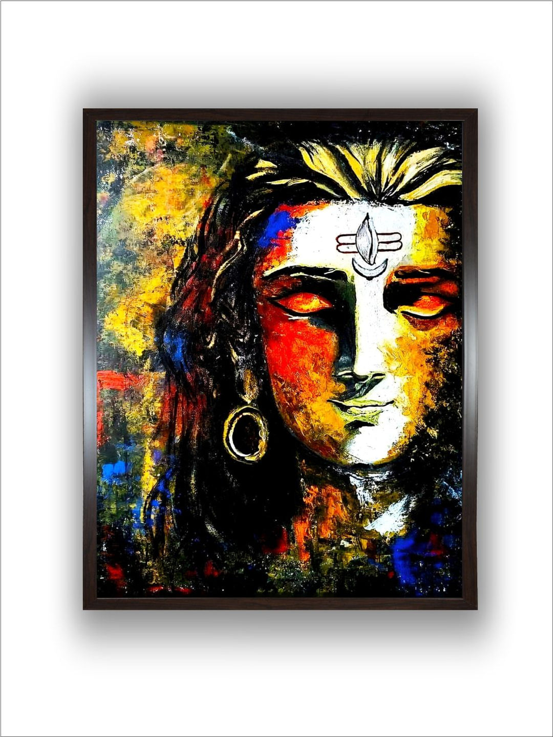 "Lord Shiva Painting Canvas Wall Art''