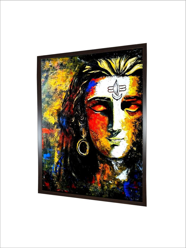 "Lord Shiva Painting Canvas Wall Art''