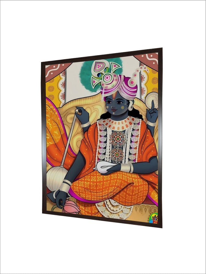 "Krishna Painting Framed Wall Art''