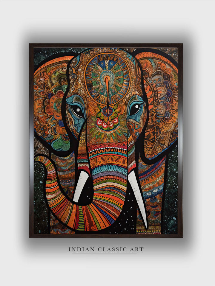 "Majestic Indian Inspired Wall Art''