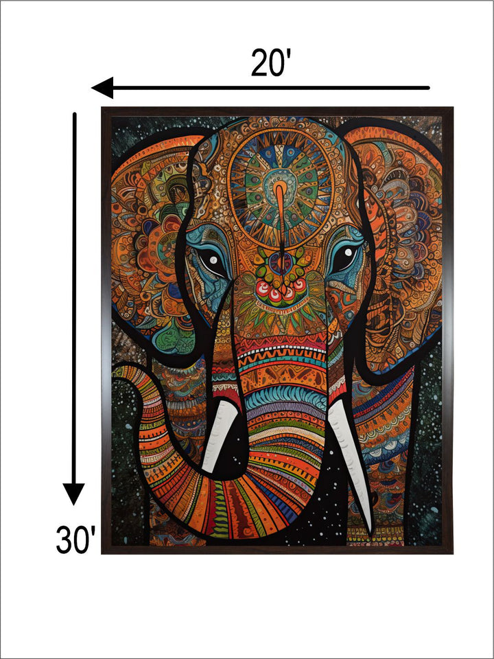 "Majestic Indian Inspired Wall Art''