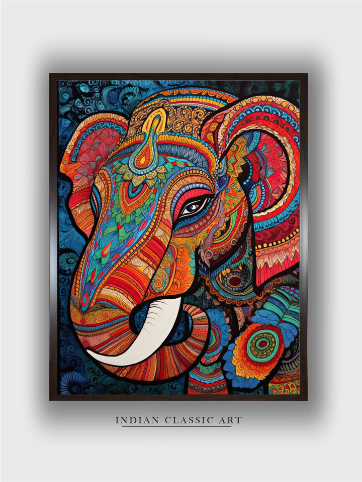 "Majestic Indian Inspired Wall Art''