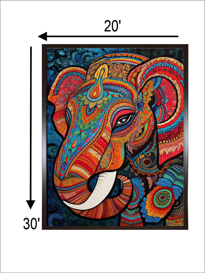 "Majestic Indian Inspired Wall Art''