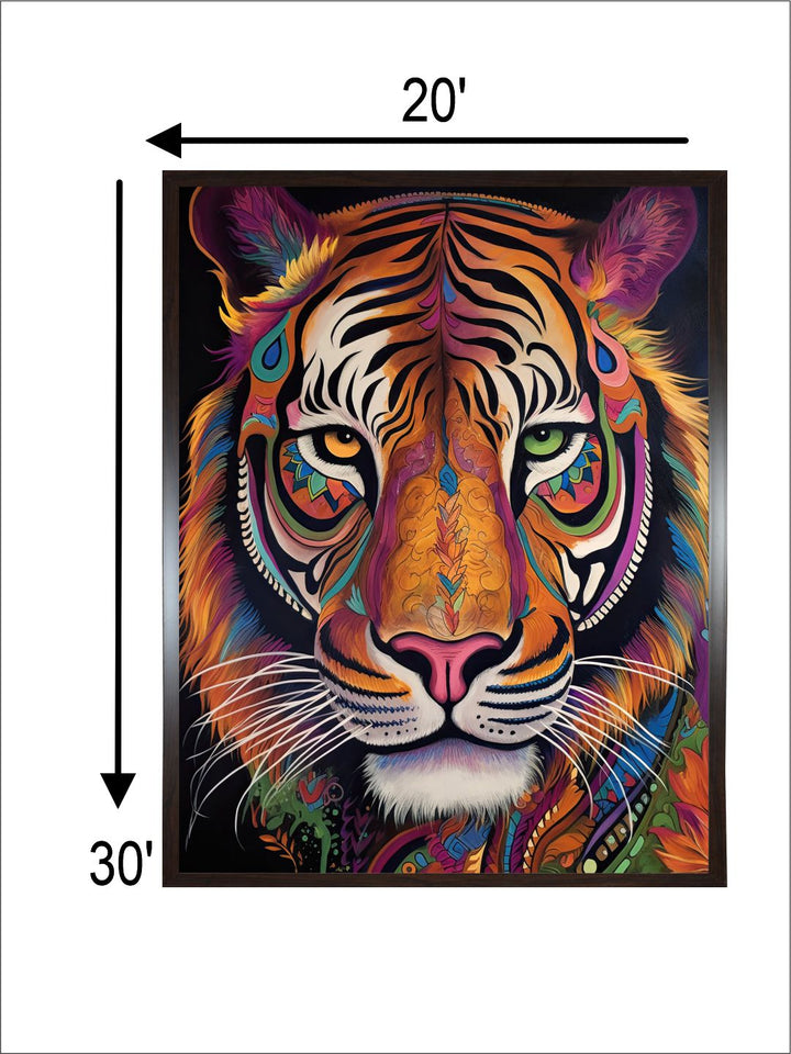 "Tiger Painting Canvas Wall Art''