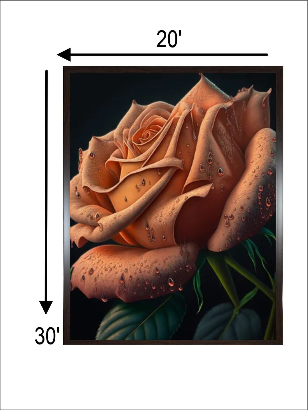 "Garden Flowers Bloom Painting Wall Art''
