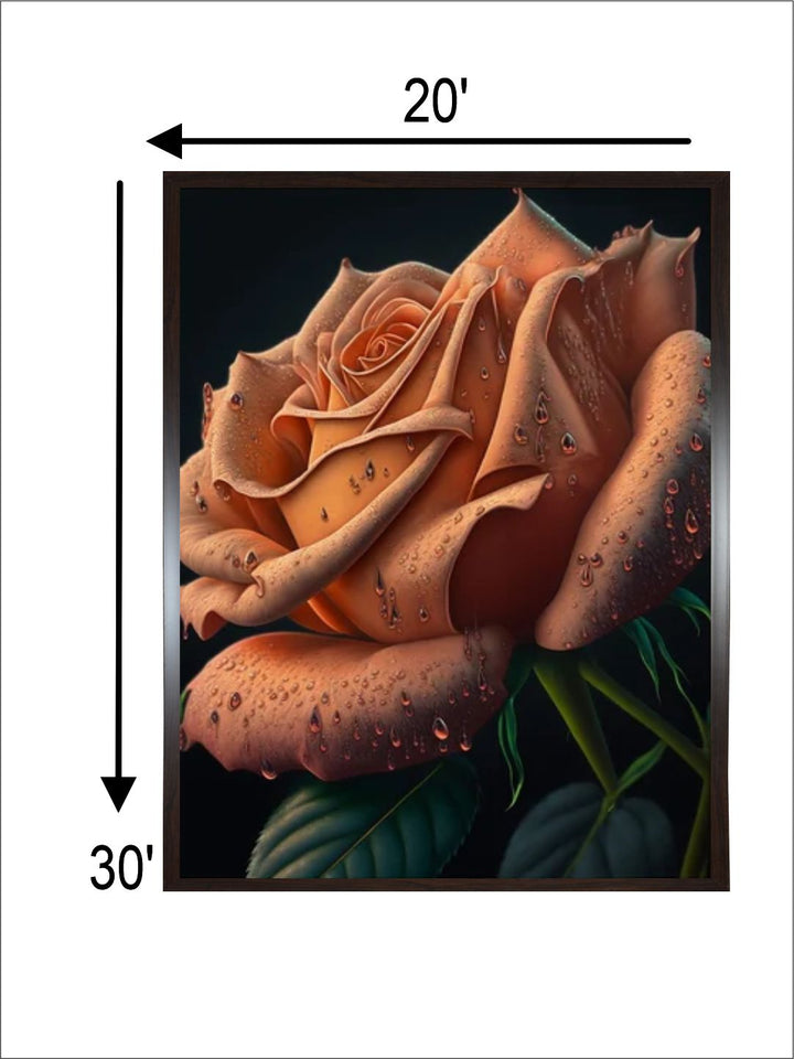 "Garden Flowers Bloom Painting Wall Art''