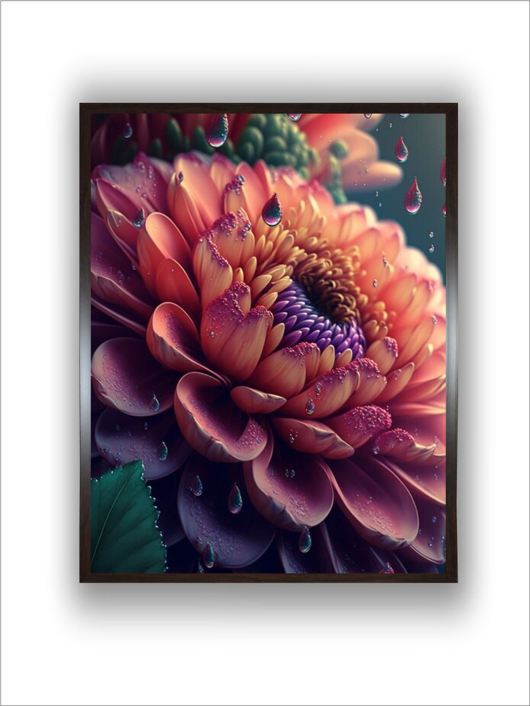 "Garden Flowers Bloom Painting Wall Art''