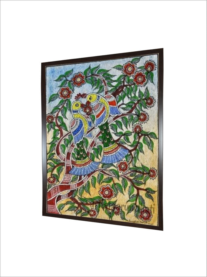 "Madhubani Indian Folk Wall Art''