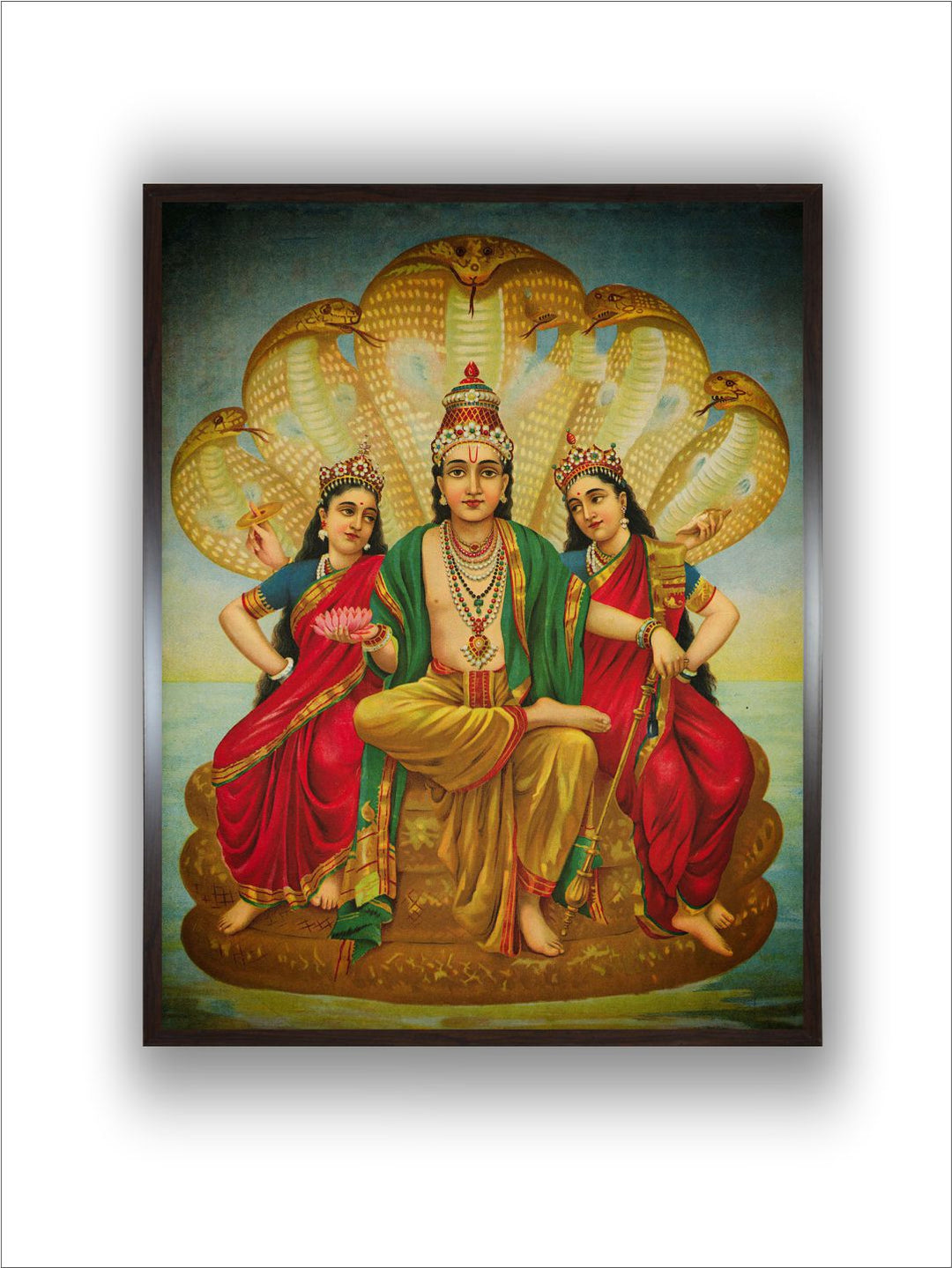 "Sesh Narayana Painting Canvas Wall Art''