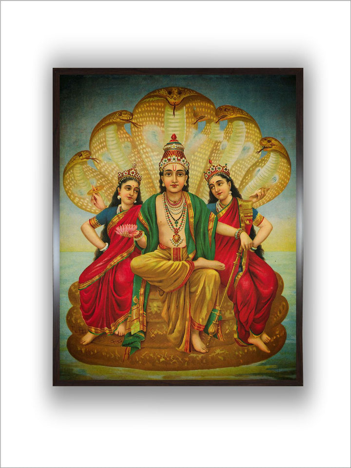 "Sesh Narayana Painting Canvas Wall Art''
