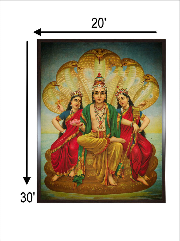 "Sesh Narayana Painting Canvas Wall Art''