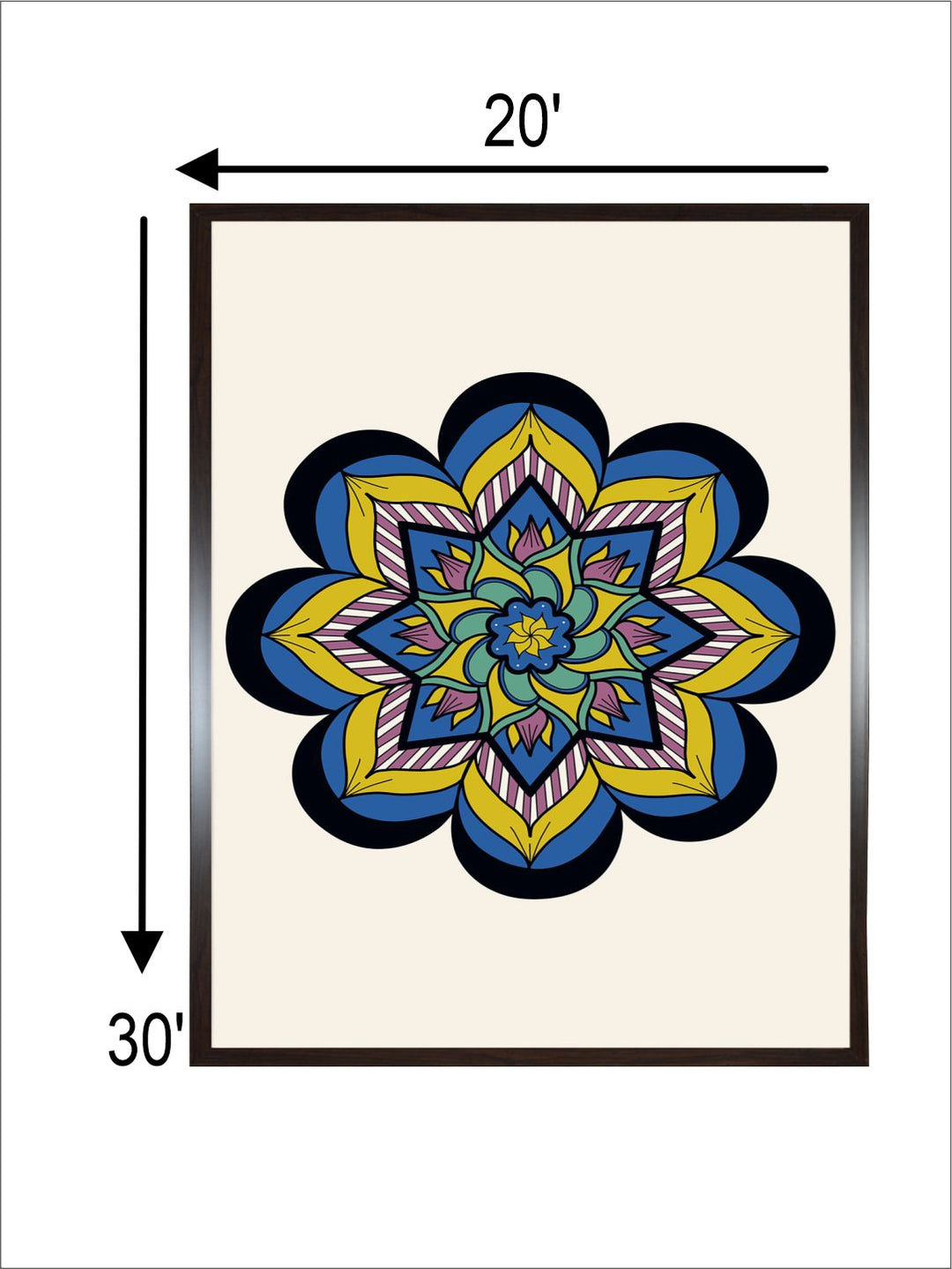 "Mandala Wall Art''