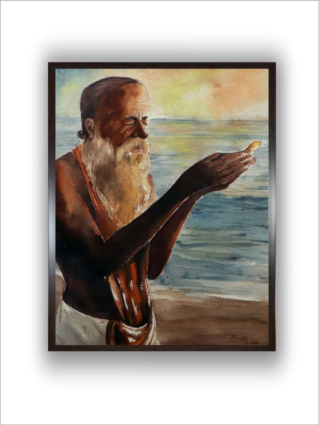 "Indian Folk Printed Canvas Wall Art''