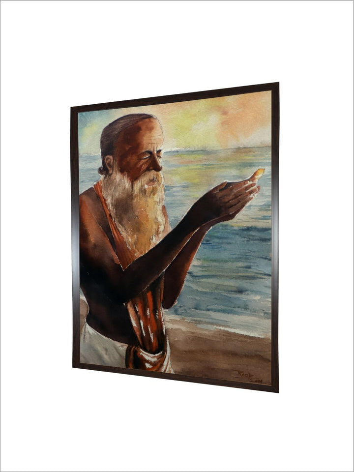 "Indian Folk Printed Canvas Wall Art''