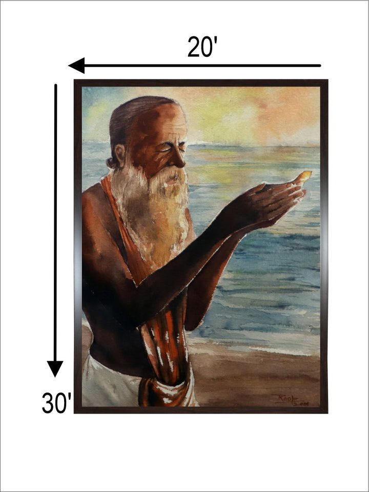 "Indian Folk Printed Canvas Wall Art''