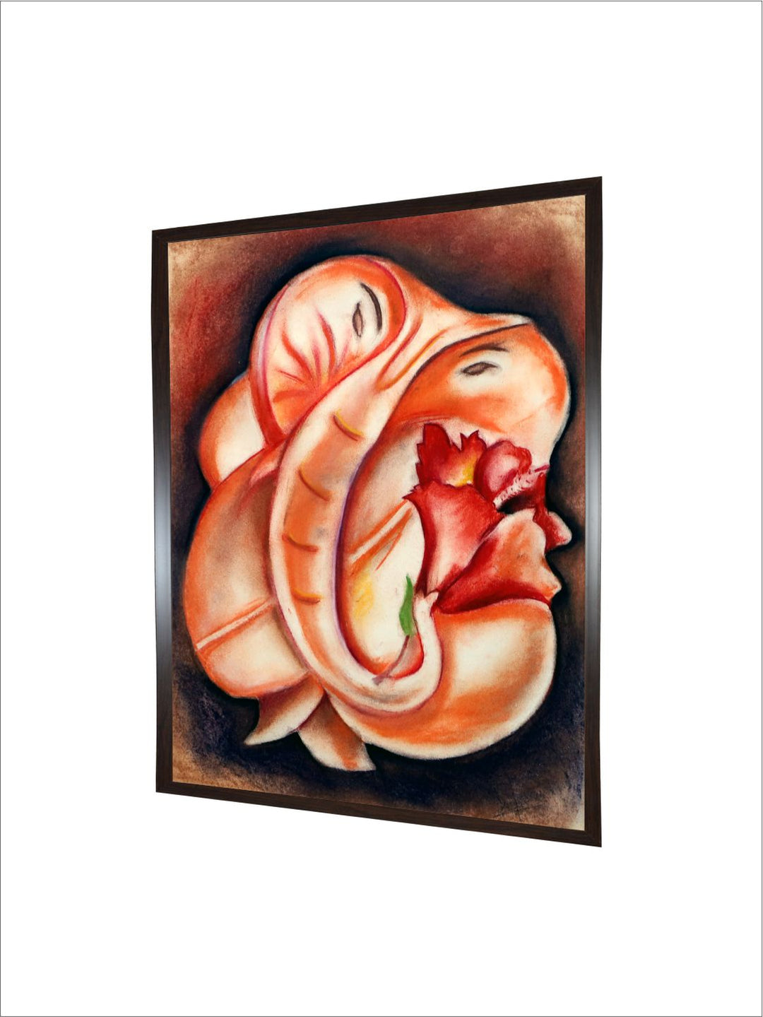 "Ganesh Framed Painting Wall Art''