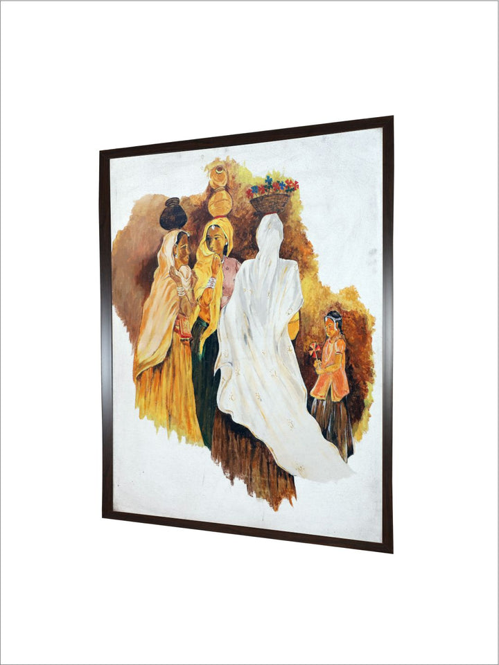 "Indian Folk Painting Wall Art''