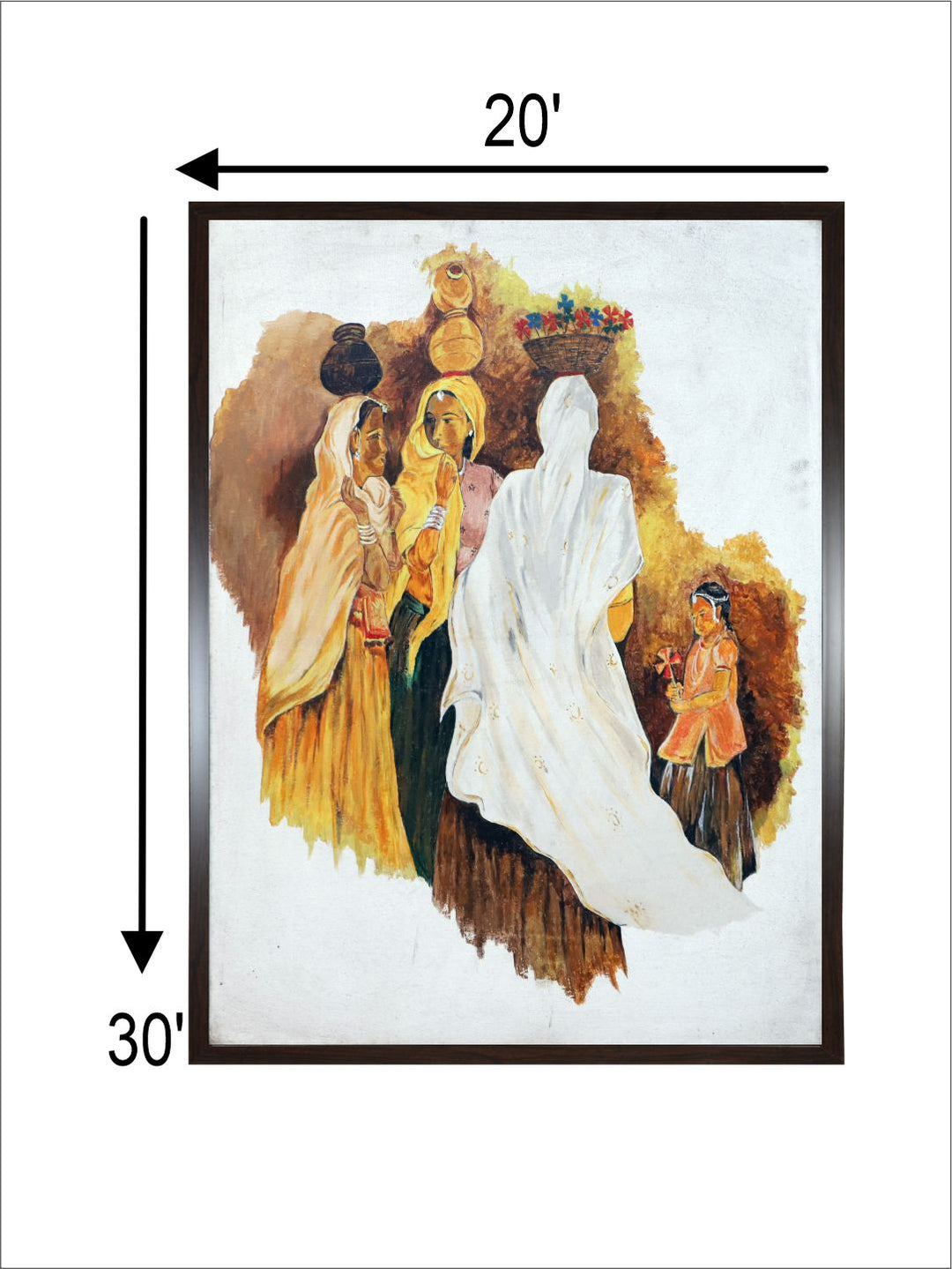 "Indian Folk Painting Wall Art''