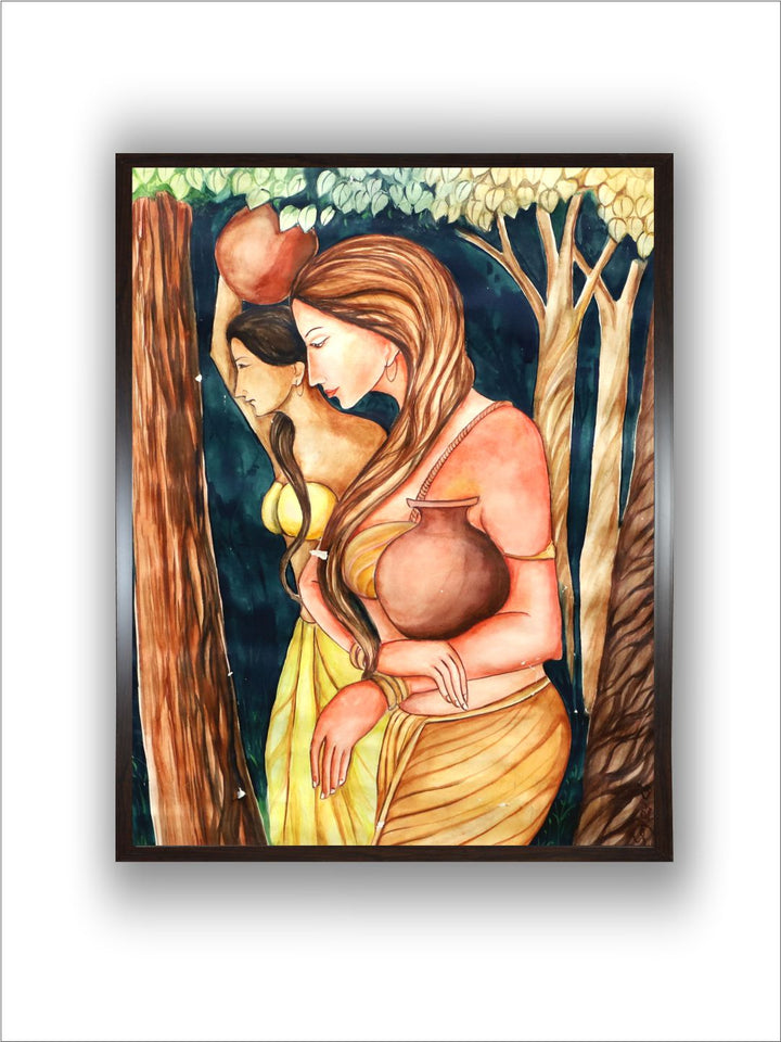 "Indian Folk Painting Wall Art''