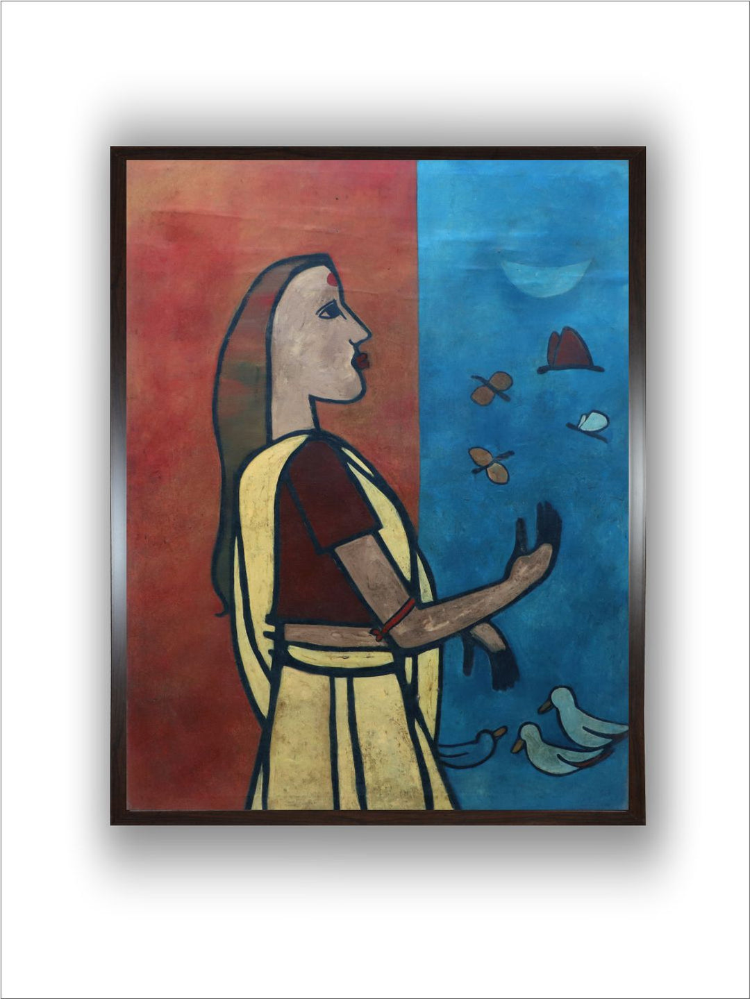 "Indian Folk Painting Wall Art''
