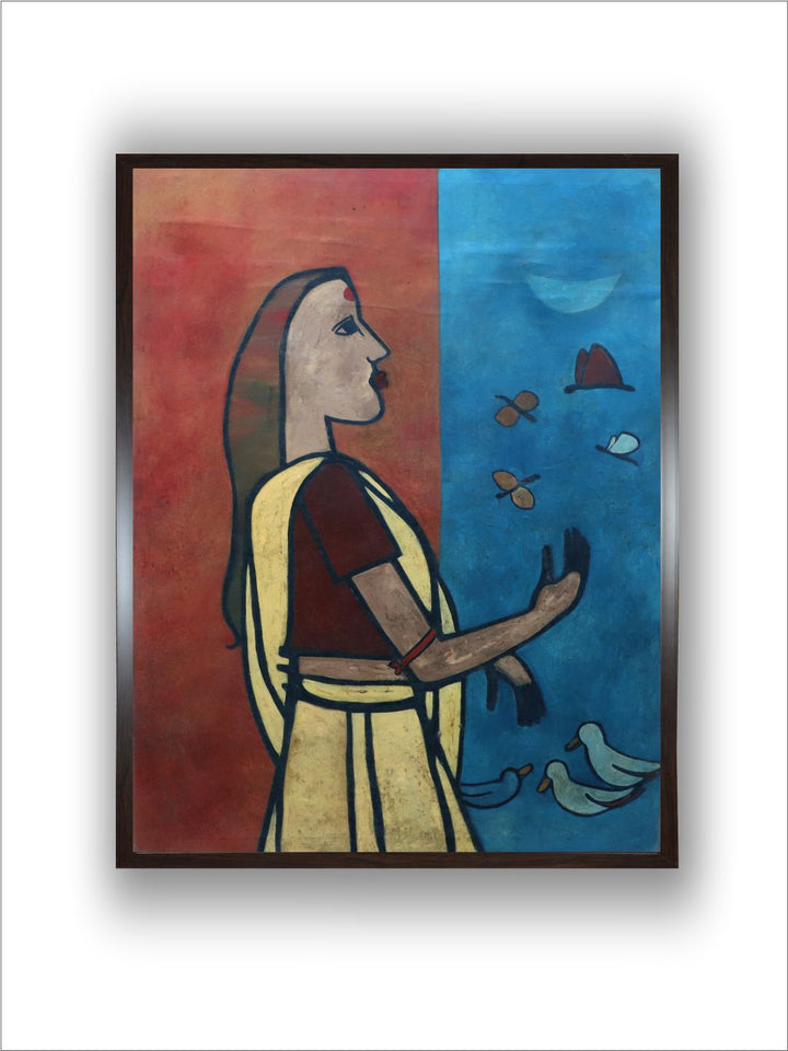 "Indian Folk Painting Wall Art''