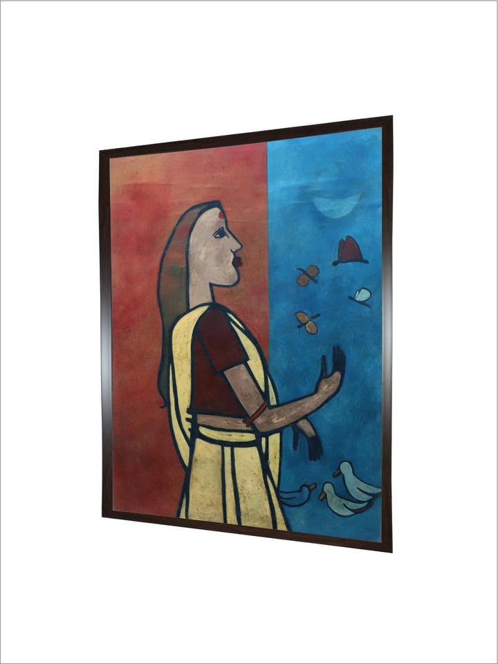 "Indian Folk Painting Wall Art''