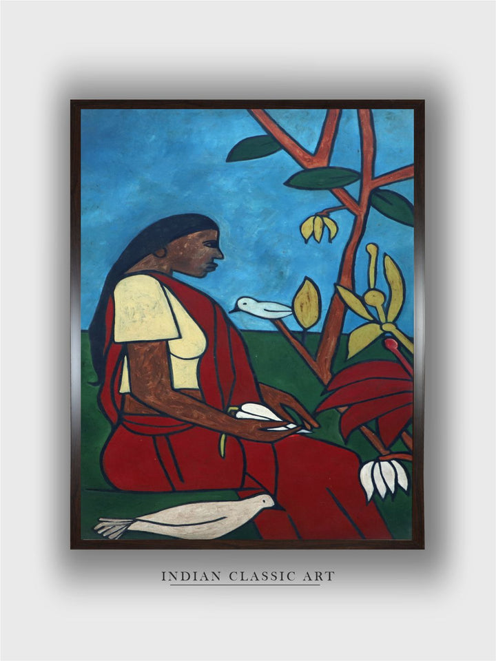 "Indian Folk Painting Wall Art''