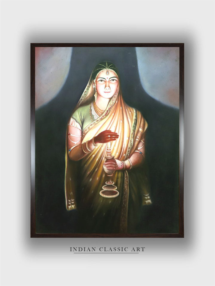"Indian Folk Painting Wall Art''