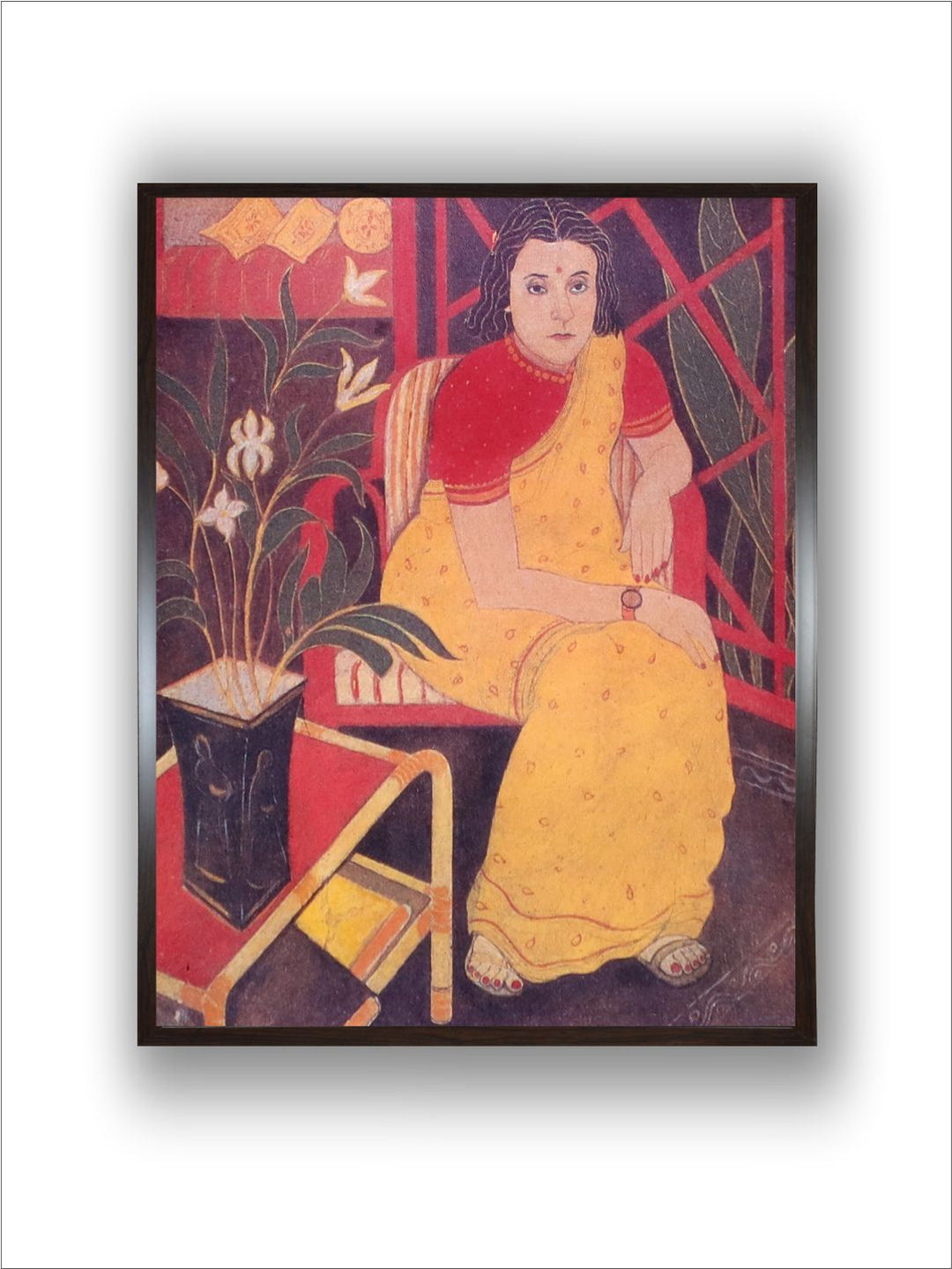 "Indian Folk Painting Wall Art''