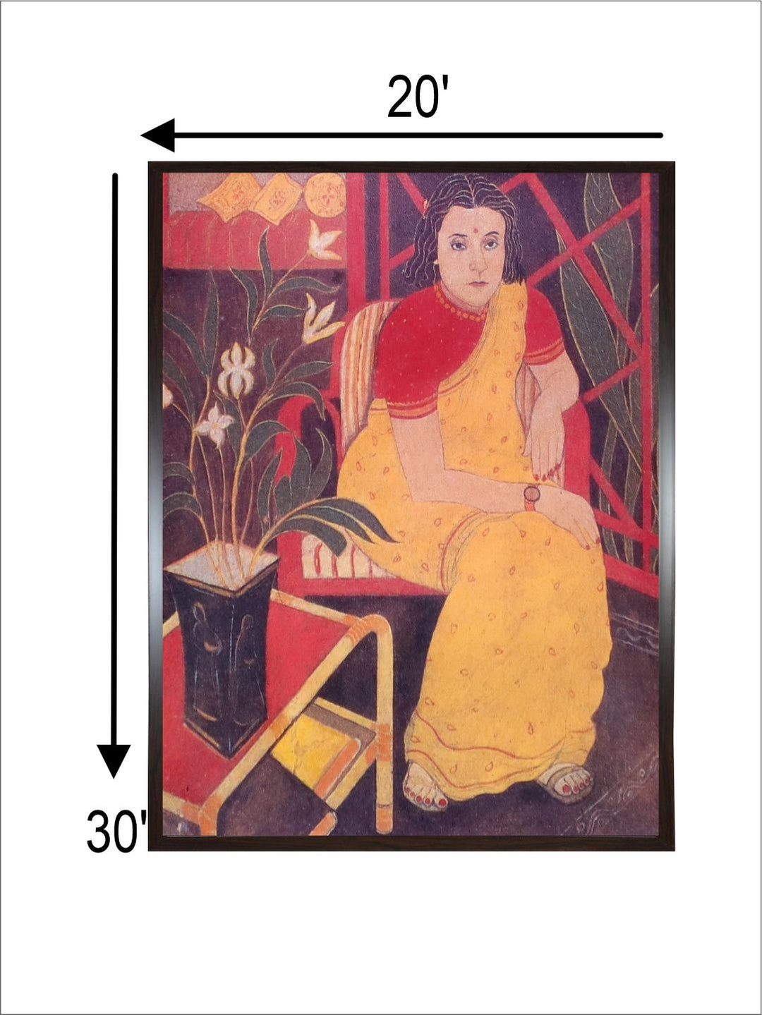 "Indian Folk Painting Wall Art''