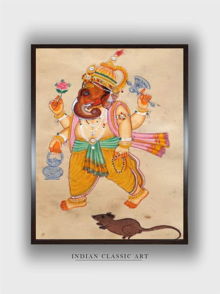 "Lord Ganesha Painting Wall Art''
