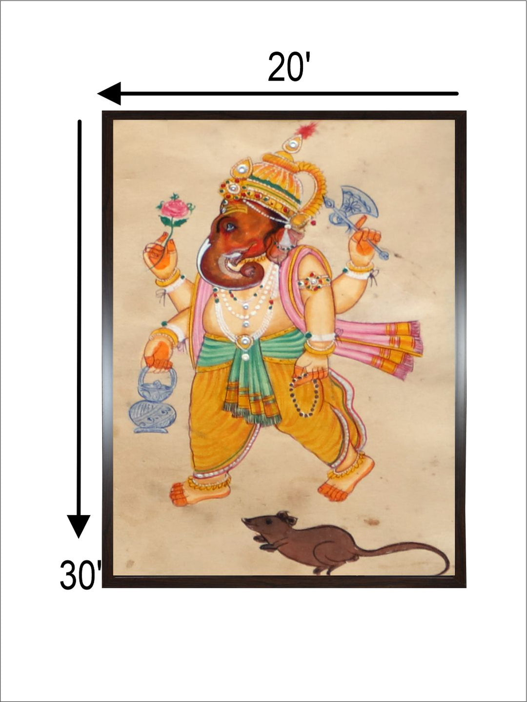 "Lord Ganesha Painting Wall Art''