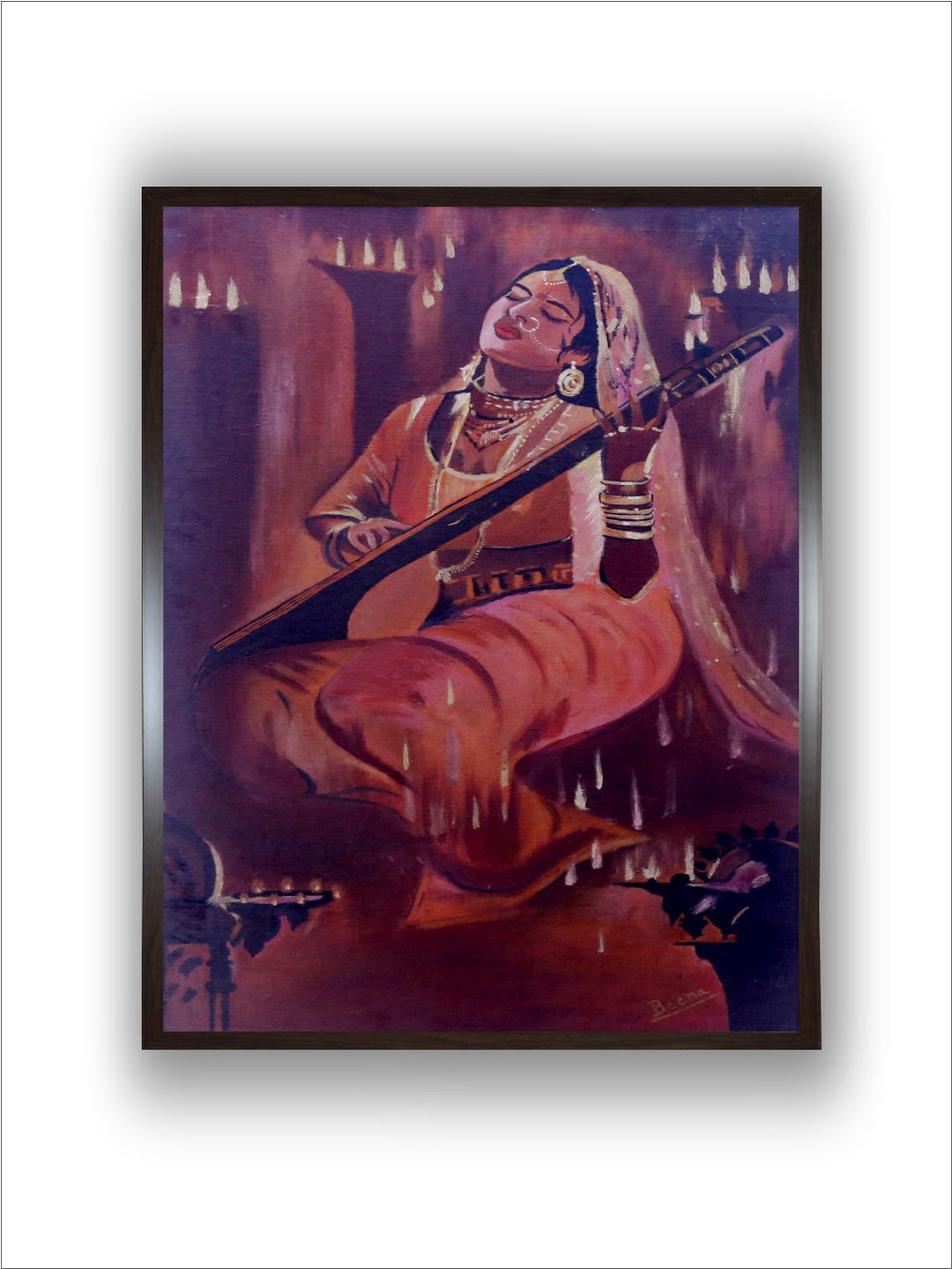 "Indian Folk Painting Wall Art''
